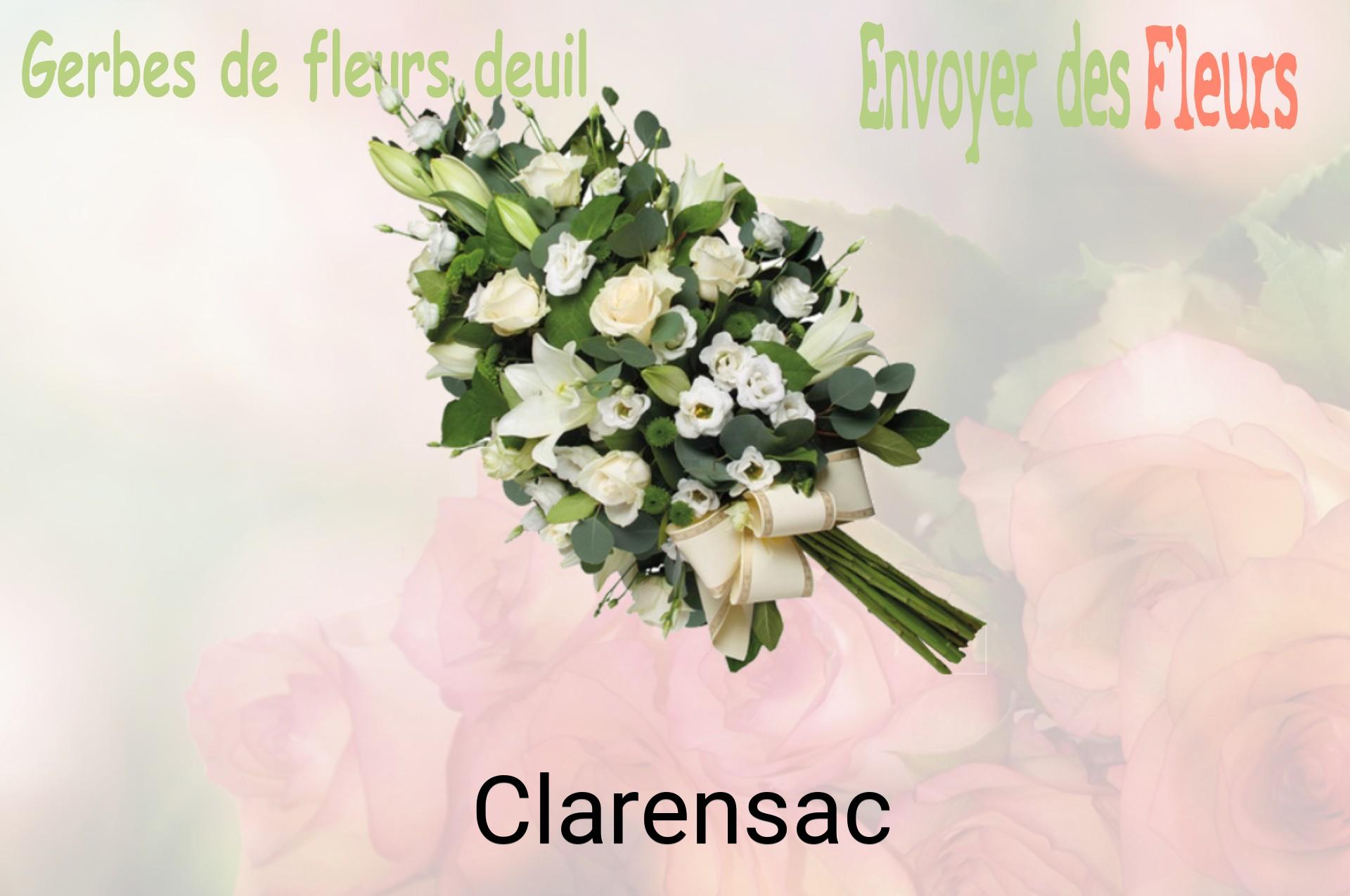 Gerbe de fleurs de deuil livrée à Clarensac